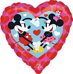 18" Mickey/Minnie Love with ribbon