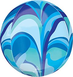 16" Blue Macro Marble