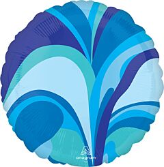 17" Blue Macro Marble