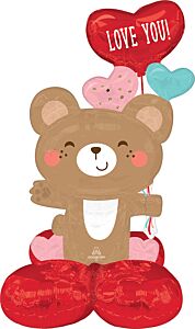 35" Love You Bear Hug AirLoonz Jr