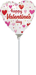 4" HVD Satin Dangling Hearts
