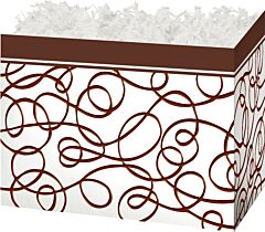 6.75X4X5" Small Box-Chocolate Drizzle