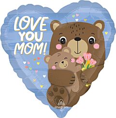 17" Love You Mom Bear Hugs