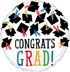 17" Hats Off Congrats Grad