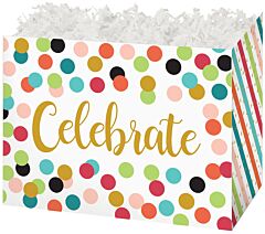 10" Basket Box - Celebrate Dots
