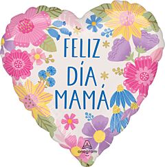 17" Feliz Dia Mama Botanical Lines