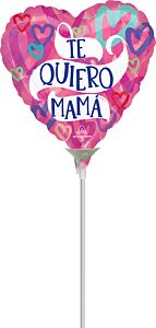9" Te Quiero Mama Layered Hearts