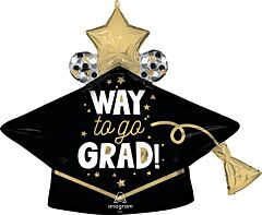33" Way to Go Grad Cap