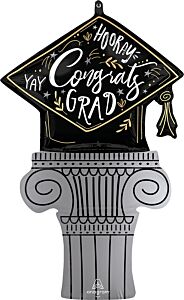 35" Satin Grad Cap Achievement Burst