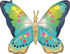 30" Vibrant Blue Satin Butterfly Flutters