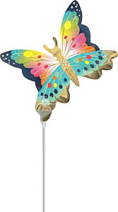 14" Satin Vibrant Flutters Butterfly