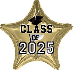 19" Class of 2025 - White Gold