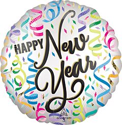 18" New Year Satin Confetti Cheer