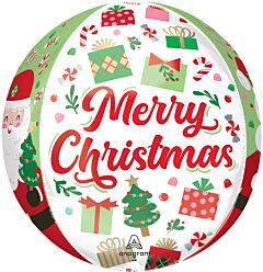 16" Merry Christmas Jolly Old Santa Orbz