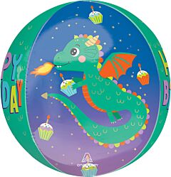 16" Cute Dragon Birthday Orbz