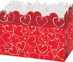 6.75X4X5" Small Box-Layered Hearts