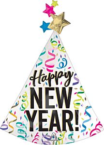 36" Satin Confetti Cheer New Year