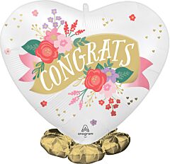 21" Satin Floral Toast Frillz