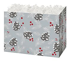 Small Box - Silver Pine Cones