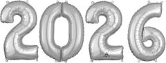 26" 2-0-2-6 Number Bunch Silver 26 Inch