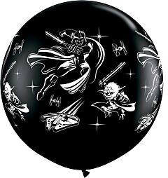 3' Qualatex Star Wars Darth Vader/Yoda Latex