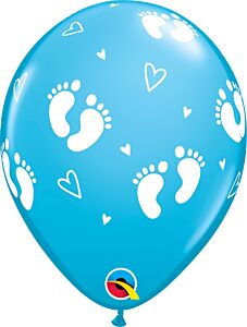 11" Qualatex Baby Footprint Latex