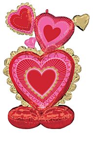 50" Valentine Scalloped Sweethearts AirLoonz