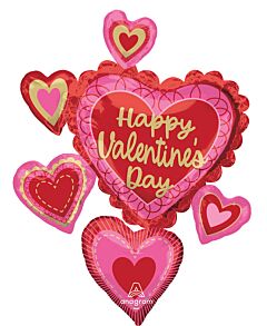 34" HVD Scalloped Sweethearts