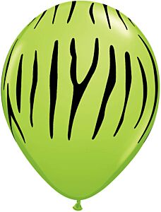 11" Qualatex Zebra Latex Fashion Lime