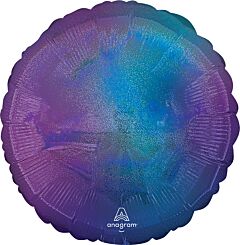 17" Blue Aura Stardust Ombre Circle