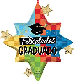 29" Diploma Check Felicidades Graduado