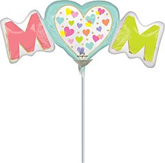 14" Satin Playful Brights Mom