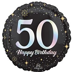 17" Sparkling Birthday 50