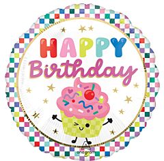 17" Vibrant Cupcakes Birthday