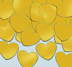 1oz Confetti Hearts - Gold