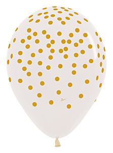 11" Betallatex Gold Confetti Latex