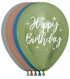 11" Happy Birthday Reflex Latex Assortment