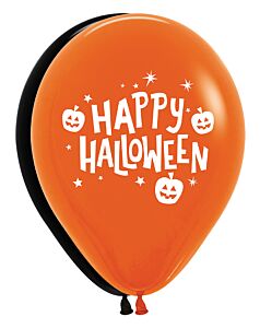 11" Happy Halloween Pumpkins Latex