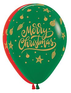 11" Merry Christmas Ornaments Latex