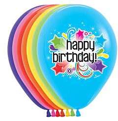 11" Starburst Birthday Latex