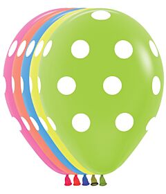 11" Polka Dot Neon Latex Assortment