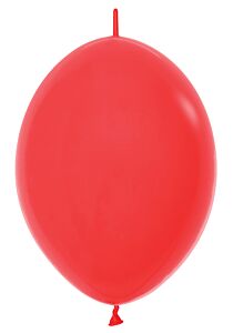 6" Link-O-Loon Fashion Red Latex