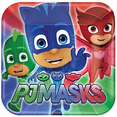 PJ Masks - 7" square paper plate, 8ct