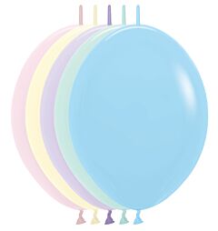 12" Link-O-Loon Pastel Matte Asst Latex