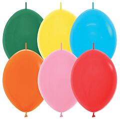 6" Link-O-Loon Fashion Asst Latex