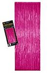 8' X 3' Foil Curtain - Cerise