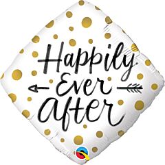 18" Happily Ever After Gold Dots
