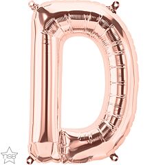 16" Northstar Rose Gold Letter D