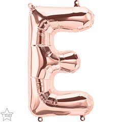 16" Northstar Rose Gold Letter E