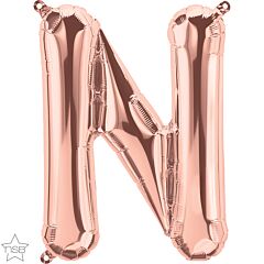16" Northstar Rose Gold Letter N